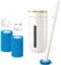 Disposable Toilet Brush with 16 Refill Heads, Toilet Wand & Wall-Mounted Holder Cleaning System – Includes Aromatherapy Tablet, Nail-Free Hooks