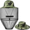 AOGOE Cappello con Zanzariera, Zanzariera Cappello, Rete per La Testa, Anti Zanzara Cappello, Apicoltura Cappello Velo per Campeggio, Escursionismo, Pesca, Protezione da Insetti e Zanzare