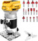 Cordless Router Compatible with Dewalt 20V Battery,850W, 30000RPM Brushless Motor Router Attach 15PCS 1/4 Router Bits,6 Speeds Wood Trimmer Set for Woodworking,Slotting(NO Battery)