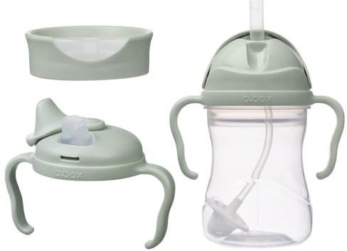 b.box Kleinkind 3-in-1 Vorteilspaket | Ein Becher, drei Deckel zur Unterstützung der Trinkentwicklung von Babys und Kleinkindern. BPA-frei, spülmaschinenfest | Ab 4 Monaten | 240 ml