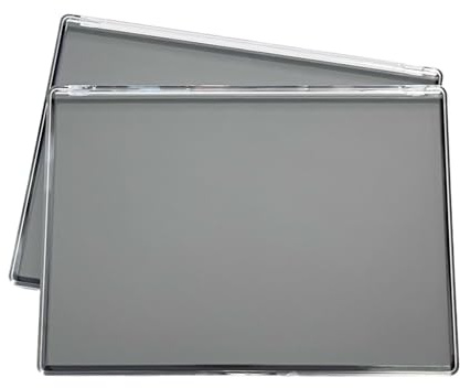 Palette Magnetica Vuota Scatola portaoggetti for trucco con palette di ombretti in plastica magnetica vuota, XL, da 2 pezzi, con coperchio trasparente