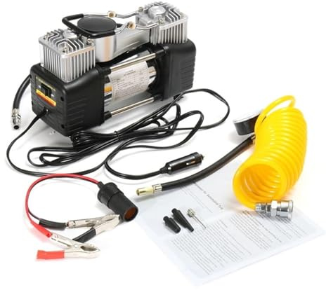 12V 150PSI 60L Compressore D'aria Pompa Di Gonfiaggio Dei Pneumatici For Auto Kit Portatile 4WD A Pressione A A Doppio Cilindro Set Strumenti Gonfiaggio Veloce Sforzo