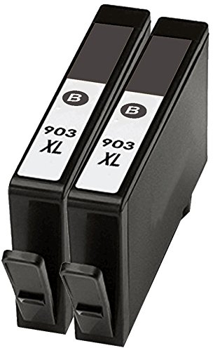 Printing Pleasure 2 XL SCHWARZ Druckerpatronen für HP Officejet 6950, Pro 6960, Pro 6970, Pro 6975 | Ersatz für HP 903XL T6M15AE
