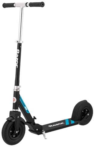 Razor A5 Air Kickscooter für Kinder ab 8 Jahren, extra langes Deck, 20,3 cm pneumatische Gummiräder, zusammenklappbar, Anti-Rassel-Lenker, für Fahrer bis zu 100 kg