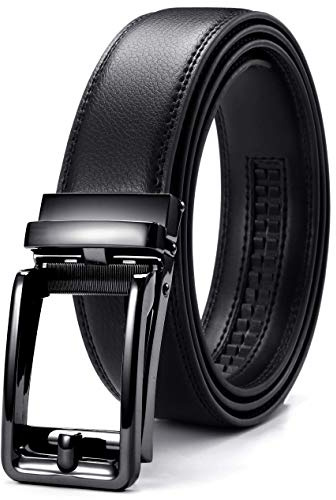 CHAOREN Automatik Gürtel Herren, 35 mm Breiter Ratschengürtel Herren | Lochfreie Mikrojustierung, Auf Wunschlänge Kürzbar, Business, Jeans & Freizeit