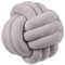 Hava Kolari Knot Kopfkissen Knotenkissen Plüsch Kissen Weiche Geknotetes Kissen Knoten Ball Kissen Dekor Bett Zimmer (27cm,Grau)