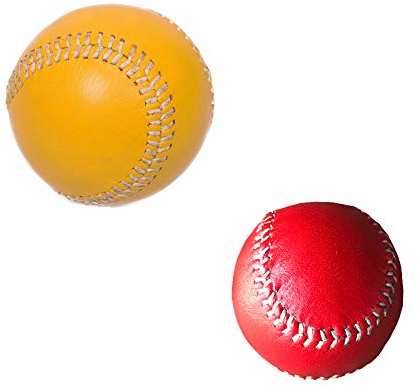 XXL-Sportswear Cawila Schlagball Wurfball 80 oder 200 Gramm 10-er Pack Leder (200 Gramm gelb)