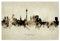 artboxONE Poster 75x50 cm Städte/Düsseldorf Düsseldorf Germany Skyline Sepia - Bild düsseldorf