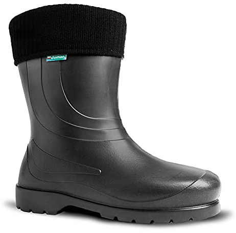 DEMAR. leichte EVA Gummistiefel gefüttert Laura (42, schwarz)