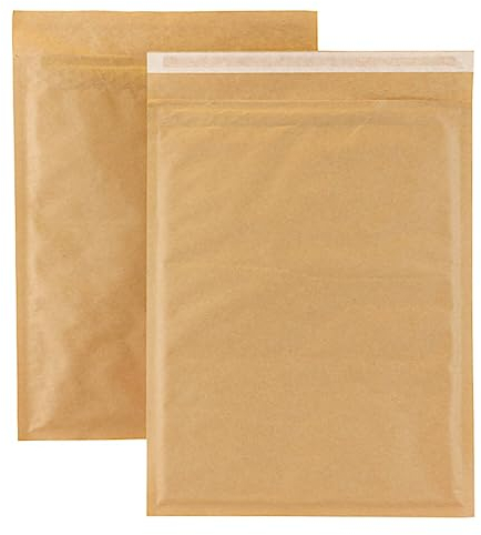 smiley pack 200 Luftpolstertaschen Luftpolsterumschläge Gr. H/8 Braun (290x370 mm) DIN B4 gepolsterte Briefumschläge Polsterversandtaschen Versandtaschen Luftpolsterversandtaschen gepolstert