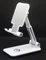 GIeNI Soporte para teléfono universal blanco, soporte para teléfono plegable y ajustable iPhone 15 14 13 PRO MaxPlus, Huawei, Samsung S24, Galaxy, soporte smartphone de mesa, soporte móvil de