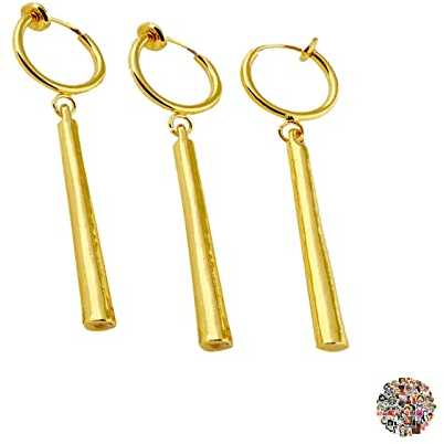 HJYZY One P. Schmuck Sticker Set Roronoa Zoro Ohrringe Clip Cosplay - Gold 23 Stück