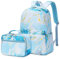 DORRISO Zaini Casual Ragazze Zaino con Borsa Bento 2 Set di pezzi Zainetto per Universitari Moda Daypack Donna Impermeabile Zainetto Borse Viaggio in Zaino Borsa da Scuola Casual Zaino Blu