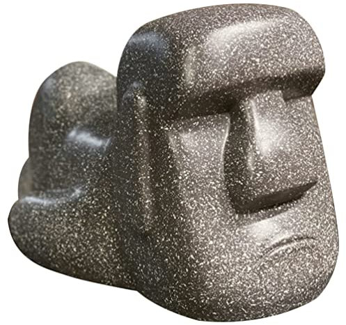 Moai Taschentuchbox Hülle aus Kunstharz für Standardtücher, Schwarz