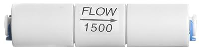 PAROAD Flow 1500 RO Durchflussbegrenzer für 1/4 auf 1/4 Zoll OD Schlauch, Umkehr-Osmose Zubehör, Stellen Sie das Abwasser-Wasser-Verhältnis (1500CC)