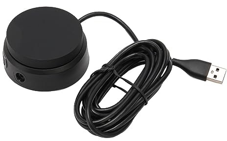 Elprico Amplificateur de Casque USB, Surveillance de Micro USB 2.0 96KHz 24 Bits, Câble Jack 3.5mm de 8,2 Pieds, Carte Son Externe USB pour Casque, PC Portable