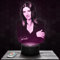 Nachttischlampe L. Pausini deko Sängerin. Geschenkidee Mann Frau objekt L.Pausini Nachtlicht Erwachsene deko Zimmer. Weihnachten
