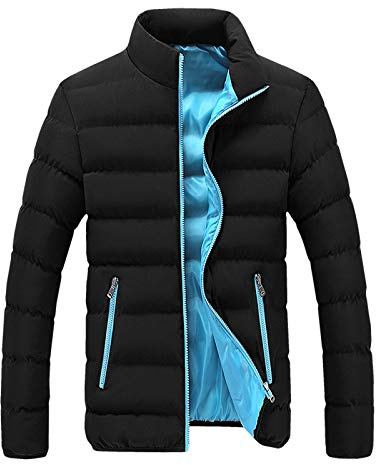 Doudoune Homme Hiver Veste Homme Chaud Manteau Homme Hiver Zippé Veste Chauffante Homme épaissir Loisirs Blouson Homme à Col Haut Doudoune Homme Avec Poche Veste Homme Exterieur Veste Chauffante