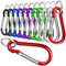com-four® 12x mousquetons - Grands mousquetons avec Porte-clés - Mousqueton Porte-clés pour l'extérieur, la randonnée, la pêche - Crochets à Pince avec Mousqueton - 7,5 cm de Long