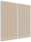 vidaXL Tela de Repuesto de toldo Rayas de Colores 4x3,5 m