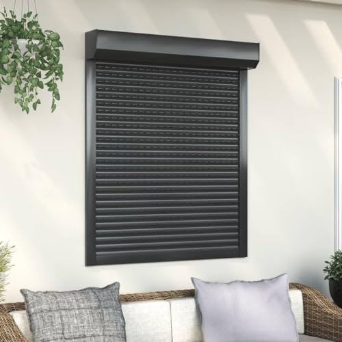 Générique Volet Roulant Aluminium 100x130 cm Anthracite,Quincaillerie,Matériaux de Construction,Volets,Anthracite,17.24 LB,144980