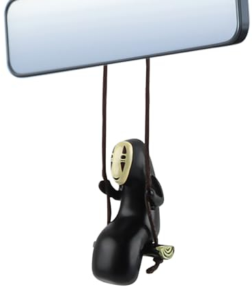 Pendentif Voiture Retroviseur, ZoneYan Ornement Suspendu Voiture Sans Visage, Décoration à Suspendre pour Voiture, Accessoire de Voiture Interieur, Décoration de Voiture