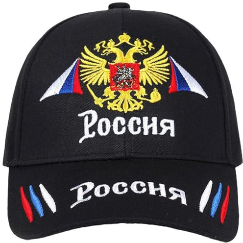Tsffae Unisex Baseball Cap Russland Stickerei Baseball Caps Mann Frau Hiphop Snapback Hut Vintage Cap Trucker Caps Outdoor Casual Sonnenschutz Kappe