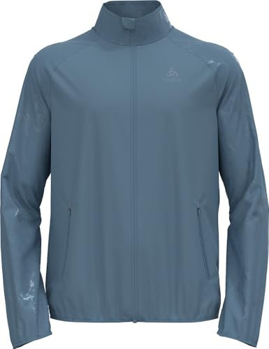 Odlo Essential Light Reflective_314122 Veste de Course, Bleu Provincial, L Hommes