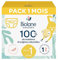 BIOLANE - Couches bébé taille 1 - (2-5 kg) - Peaux Sensibles - Ultra-Absorbant, Pas de Fuite, jusqu'à 12h au Sec - Confort & Protection - Pack 1 mois 162 couches - Fabriqué en France