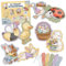 Papierdrachen Fädelset Osterhasenwelt - Pappe - DIY - Bastelset - Ostern - zur Förderung der Feinmotorik