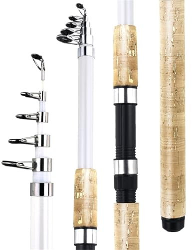 EKalgretrA Stipprute Meer Teleskop Rock Angelrute Karpfen Feeder Pole Ultra Langlebig Tragbare Carbon Faser 2,1 M 2,4 M 2,7 M 3,0 M 3,6 M Teleskopangel(2.7 Meter)