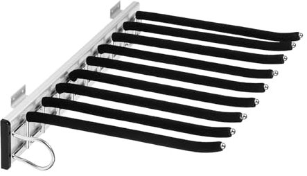 ACROSSPART Hosenbügel Ausziehbarer Hosenauszug Hosenhalter für Kleiderschrank Schrankeinrichtung Organizer für 9 Hosen Multifunktions Hosenaufhängung