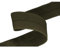 Falzgummi 100m Faltgummi 20mm hochelastisch Faltgummi Schrägband Saumband Farbwahl, Farbe:104 - olivgrün