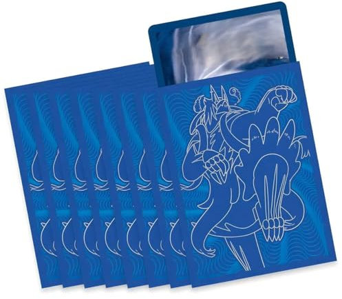 Elite Top Trainer Box Sleeves Matte for Cards, Card Sleeves Pack of 65, for Trading Cards Games with BB-Toy-Trades Shipping Protection (Wulaosu (Blue)