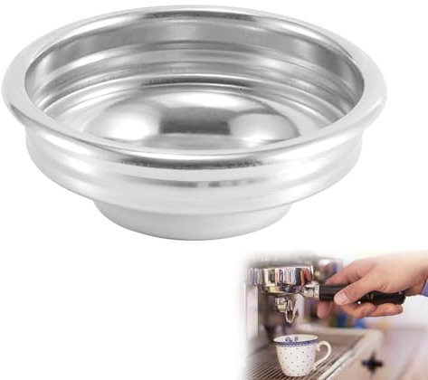 COZERI 58mm Kaffee Filterkorb Sieb, Einzelner 1 Tassen Druckloser Filterkorb, Präzises Edelstahl Sieb für Espressomaschine, Kompatibel mit 58mm Siebträger Ascaso, Wiederverwendbarer Kaffeefilter