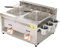 Freidora comercial para encimera, doble depósito de 16L, freidora de acero inoxidable, con cesta y tapa, para patatas fritas, hogar, cocina, restaurante