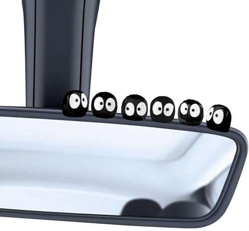 30x Mini Leuchtende Ruß-Sprites Figuren mit Klebepads für Auto & Deko | leuchtende Cartoon Ruß Figuren Dekoration für Autospiegel Armaturenbrett Zuhause,Büro,Auto-Innendekoration