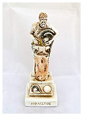 Hephaestus Skulptur griechischer Gott des Schmiedens Skulptur Statue