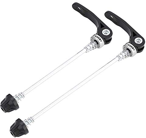 VGEBY Fahrrad Schnellspanner Set, Mountainbike Aluminiumlegierung Schnellspannachse Spieße für Vorderradnabe(15cm) und Hinterradnabe(18cm) MTB Rennrad