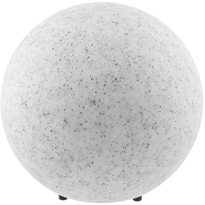 GTV - Gartenausstattung MARMO Gartenleuchte Kugelleuchte für Garten 38 cm Kugel Außenleuchte IP65 3m lange Stromkabel 4 Stiften