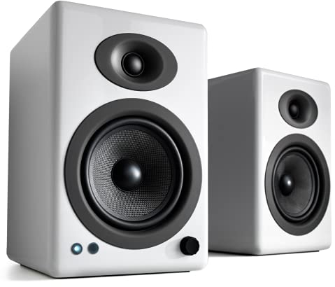 Audioengine Enceintes de bibliothèque amplifiées pour Home cinéma A5 - Moniteurs de Studio Haut de Gamme 150 W