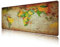 LL-COEUR XXL Weltkarte Mauspad Gaming Mouse Mat Laptops Schreibtischunterlage Desk Pad (1400 x 600 x 3 mm)