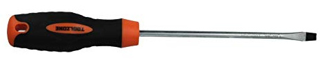 6mm Flat Head Slotted Blade Screwdriver Magnetic Tip 150mm Rubber Handle