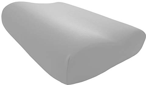 Edda Lux Bezug passend für Tempur ORIGINAL Schlafkissen S, M, L und XL, 50 x 31 cm, formbeständiger Jersey Kissenbezug für Nackenstützkissen, aus 100% Baumwolle, in Platin