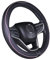 Istn Mikrofaser Leder Auto Lenkradbezug 38cm für die meisten Autos (schwarz pink)