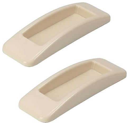 MroMax 2Pcs Khaki Self-Stick Instant Cabinet Drawer Handle Helper Kitchen Cabinet Door Window Sliding Handle Sticker Set Convenient Opening Stick-on Handles 110x30x15mm(LxWxH)