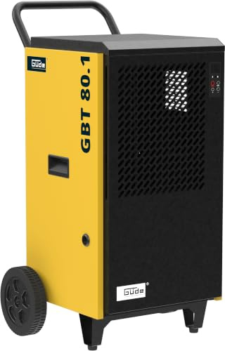 Güde Bautrockner GBT 80.1-230 Volt, 1300 Watt, 80 l Entfeuchtung pro Tag | 50-160 m² Arbeitsbereich, 400 m³/h Luftumwälzung, Dauerbetrieb über Abflussschlauch, Kühlmittel R290, Umgebungstemp. 5-35 °C