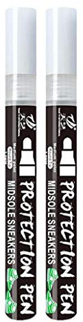 Ixkbiced Stylo de réparation blanchissant pour Baskets 2 pièces Stylo de Nettoyage Multifonctionnel Soin des Chaussures blanchir Les brosses Outil Soin des Chaussures de Sport
