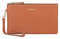 DORIS&JACKY Clutch aus Ziegenleder, mit Handgelenk, niedlich, klein, mit Riemen, 2-braun, Middle, Ziegenleder braun