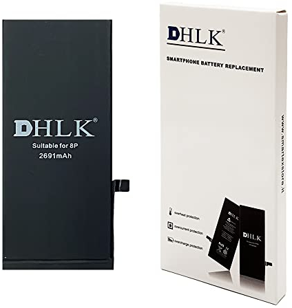DHLK® TI Line Akku Batterie kompatibel mit iPhone 8 Plus (A1864, A1897, A1898) - Kapazität 2691 mAh